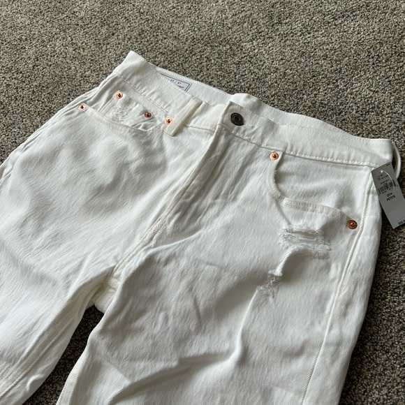 GAP White Cheeky straight high rise l Jeans 4P/27P - Picture 3 of 6